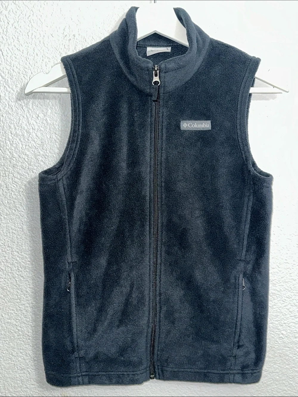 Columbia Youth Kids Fleece Ves Size Medium 10/12 Full Zip Pockets
